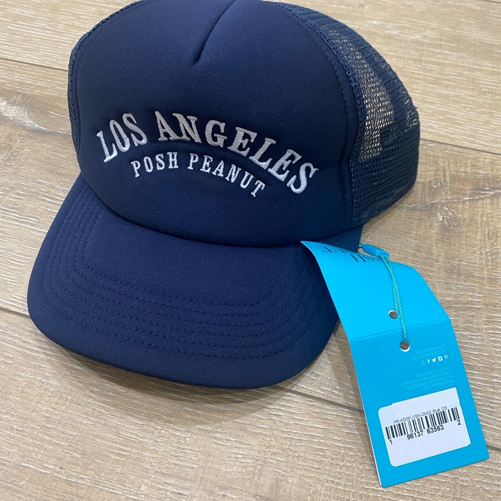 Posh Peanut White and Navy Cap